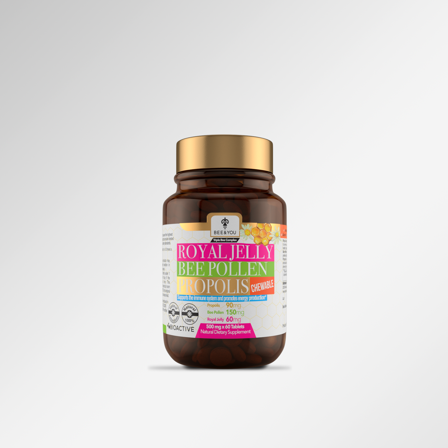 Koninginnegelei Propolis Bijenpollen Kauwtabletten