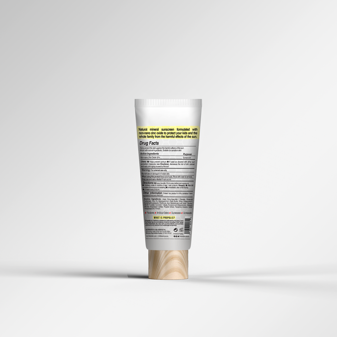 BEEYOU Huidverzorging Natuurlijke Minerale Zonnebrand voor Kinderen SPF 50 +