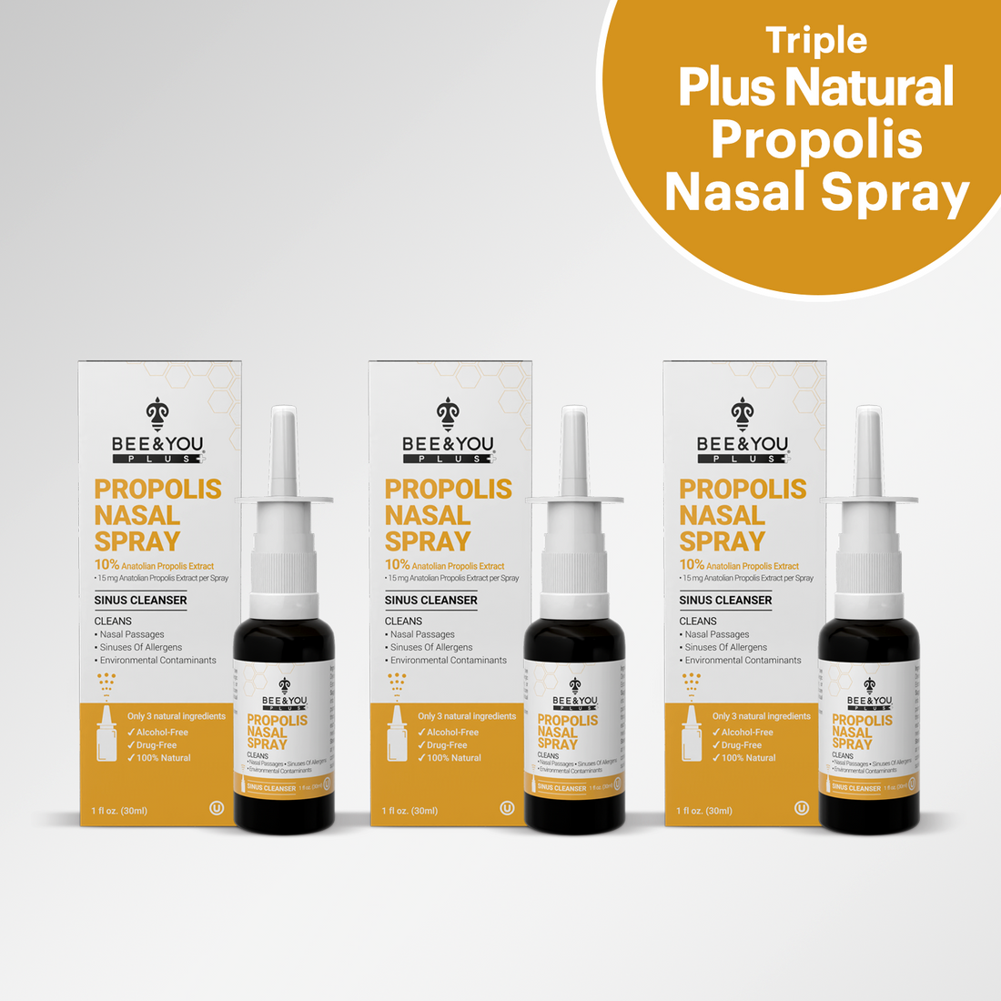 Triple Plus Natuurlijke Propolis Neusspray