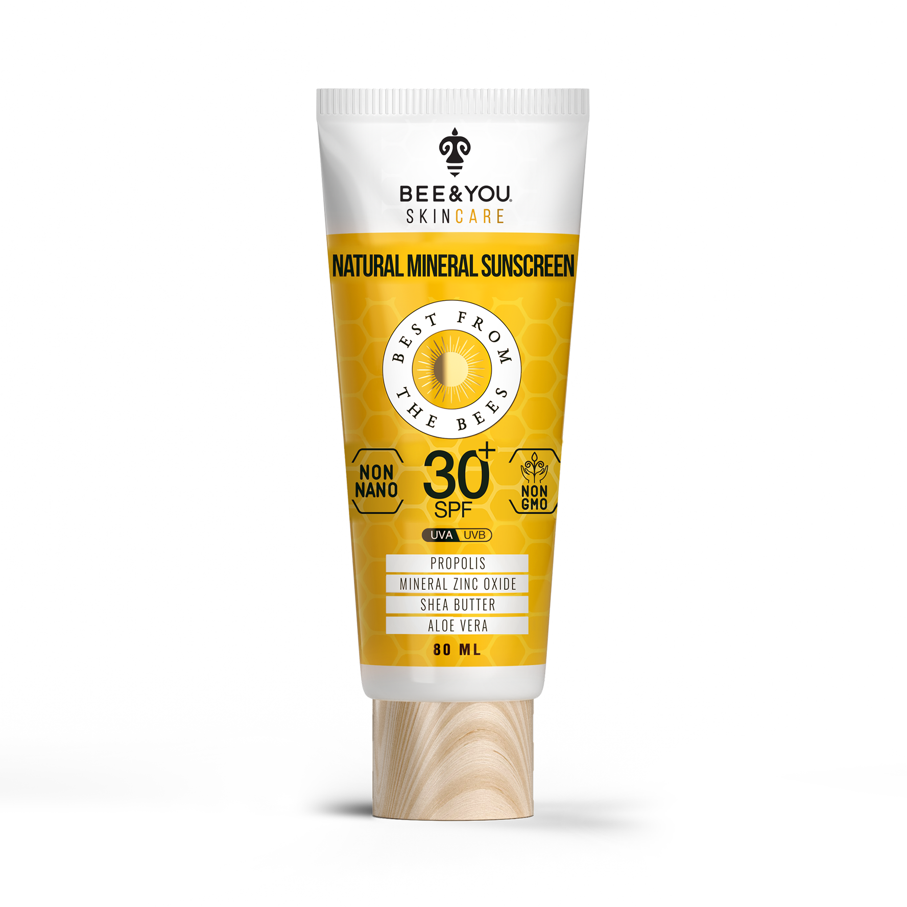 BEE&YOU Huidverzorging Natuurlijke Minerale Zonnebrand SPF 30 +