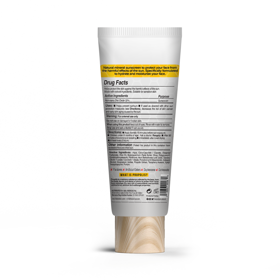 BEE&YOU Huidverzorging Natuurlijke Minerale Zonnebrand SPF 30 +